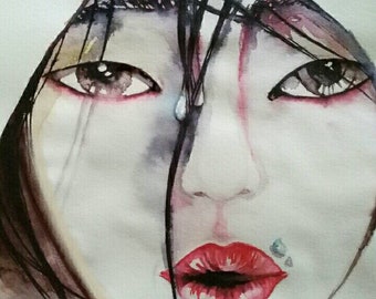 Aquerellabile marker Drawing on Fabriano 90gr paper. Format A5 cm. 21x14, 8