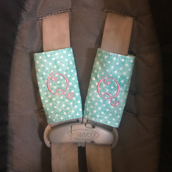 Monogrammed Car Seat Strap Covers Monogrammed Car Seat Strap Covers