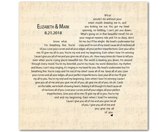 First dance lyrics | Etsy