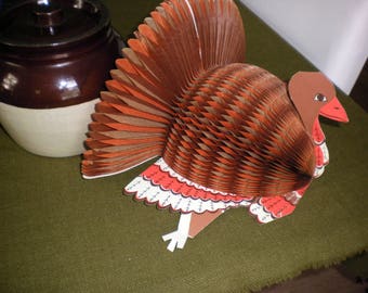 Vintage Thanksgiving Turkey Decoration