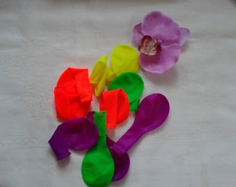 balloons neon set of 10 balloons of different colors