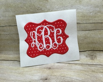 Applique Frame Embroidery Design