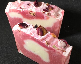 White Vanilla Rose Cold Process Soap