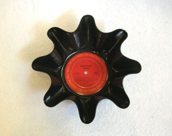 Bob Dylan Record Bowl Made From Repurposed Vinyl Album