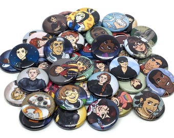 RANDOM SET Mystery Multi-fandom 1" Buttons