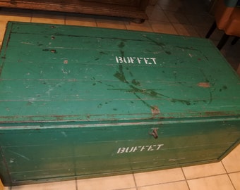 Antique Trunk Vintage Military
