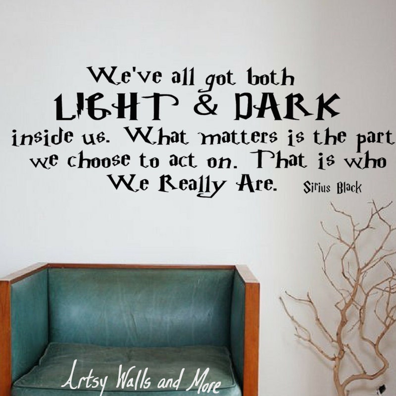 Sirius Black Harry Potter quote Wall vinyl decal We've all