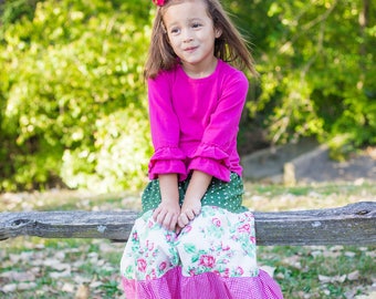 Girl's Maxi skirt - Maxi skirt - Toddler maxi skirt - Girls long skirt - boho maxi - boho skirt - bohemian skirt - hippie skirt- girls skirt