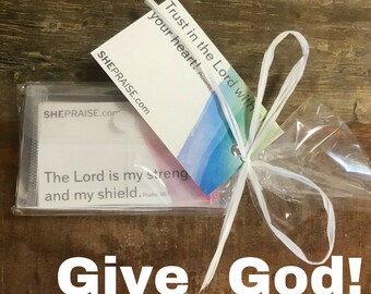 Prayer Pack (31 cards with uplifting Bible verses in a clear pouch)