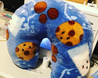 Cookies and milk neck pillow