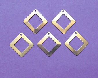 5 charm gold tone 22 mm Diamond