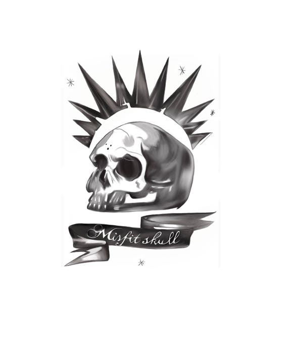 Life is Strange Chloe Price Misfit Skull T-shirt Transfer