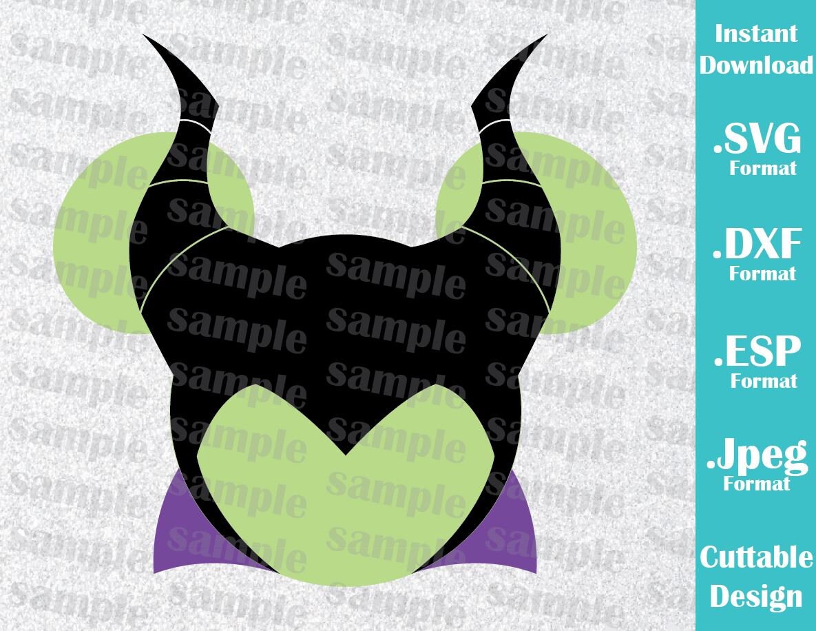 Download INSTANT DOWNLOAD SVG Disney Villains Inspired Maleficent ...