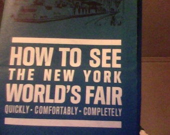 1965 Worlds Fair Greyhound Brochure Map