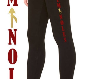 Seminoles Leggings, Noles Leggings, FSU Leggings, Florida State University Leggings, FSU, Noles, Seminoles