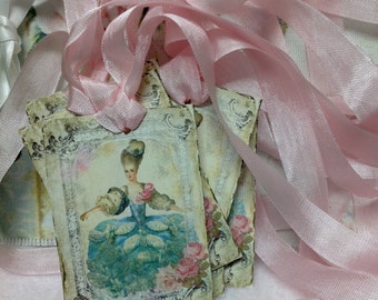 Marie Antoinette Gift Tag - French Country Gift Tags - Marie Antoinette Gift Cards