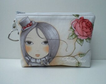 Make-up bag "Lucy" girl/rose