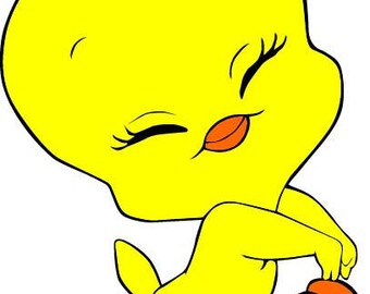 Tweety in Svg / Eps / Dxf / Jpg files INSTANT DOWNLOAD!