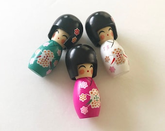 Small Wooden Japanese Kokeshi Doll