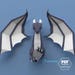 Low poly dragon, 3D papercraft dragon, DIY dragon, Do it yourself, Printable PDF pattern, Dragon papercraft, Drogon, Paper dragon, Mythical