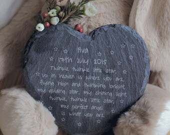 Angel baby Memorial slate plaque. Infant loss awareness. rememberance keepsake. infant loss, miscarriage, stillbirth keepsake, bereavement.