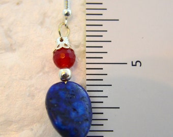 Ruby & Lapis Earrings 142