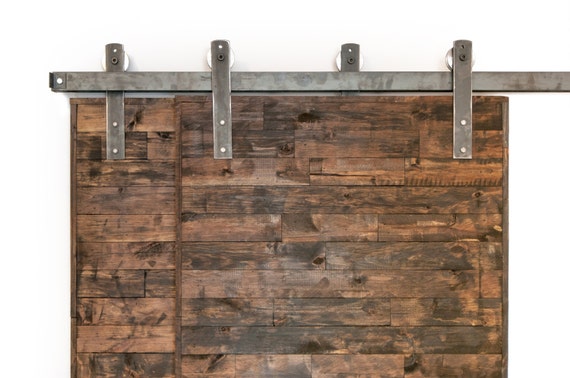 Bypass Industrial/Classic Sliding Barn Door Closet Hardware