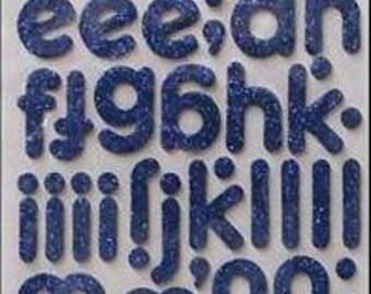 Marine Chit Chat Glitter Chipboard Thickers