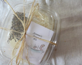Clearance--- Soap Ball Kit -DIY gift, Lavender soap ball, kids craft, Make your own, children craft, educational, natural, non-toxic, gift