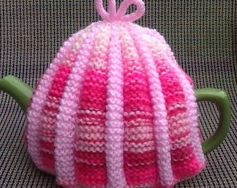 Hand Knitted Pleated Tea Cosy
