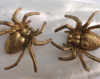 3D Brass Spiders ( 1 pc)