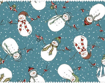 Maywood Studio Flannel Fresh Fallen Snow MASF16004-N -- 1/2 yard increments