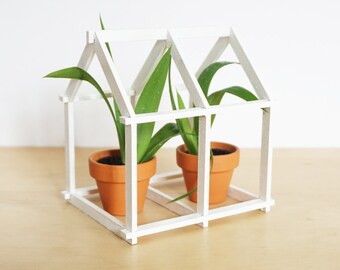 Geometric House - white - Home Decor
