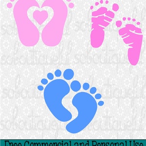 Baby feet svg | Etsy