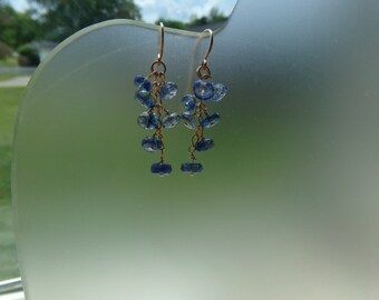 Kyanite gold filled dangle earrings item 983