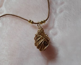Cork essential oil diffuser necklace, wire wrapped raw cork necklace, essential oil necklace, diffuser necklace, raw cork jewelry, wire wrap