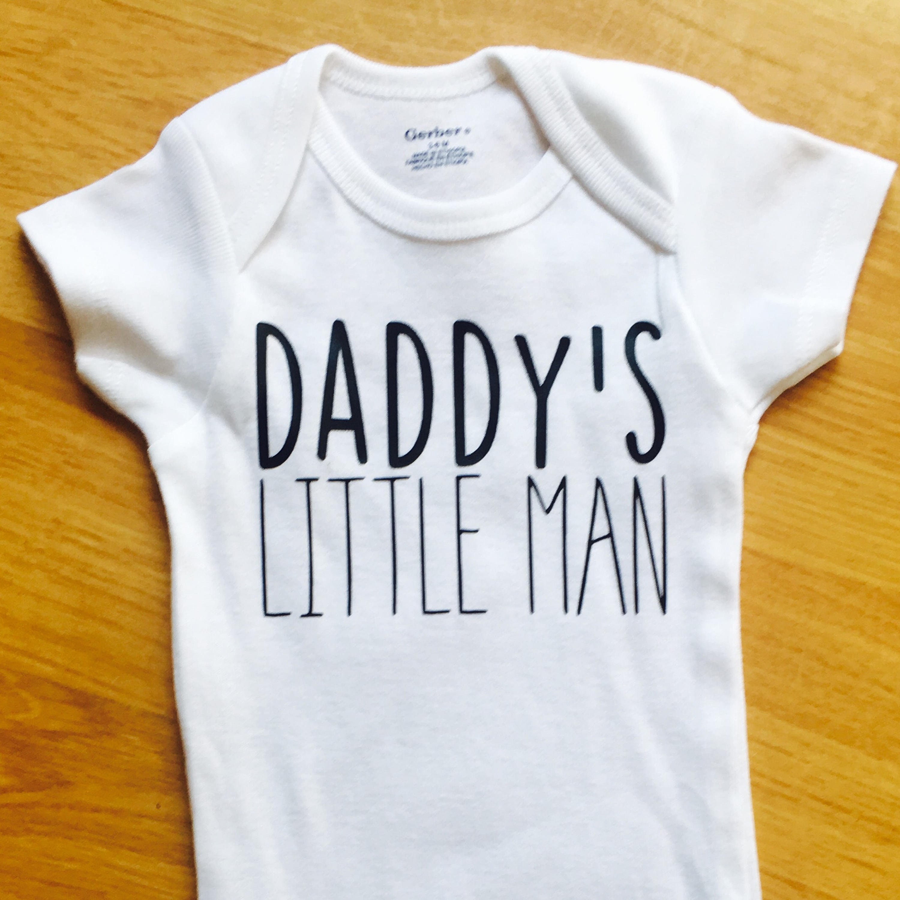 Daddy's Little Man Onesies® Baby Onesies® Baby Bodysuit