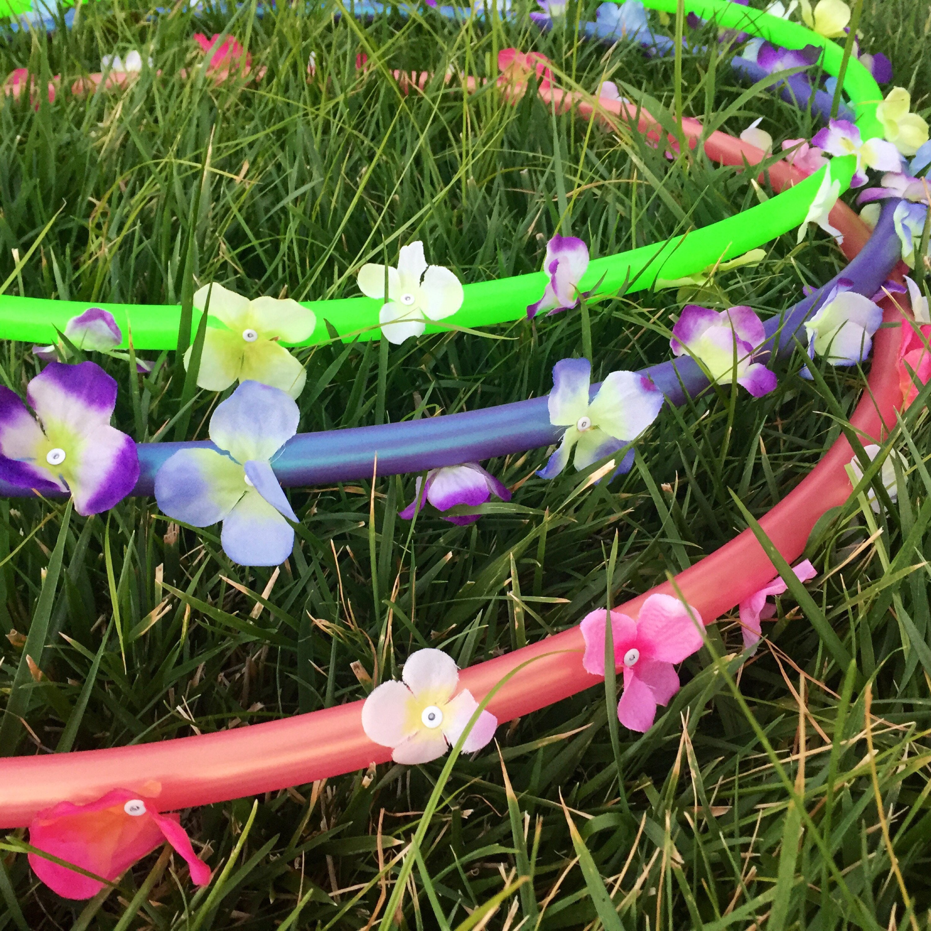 Fairy Circle Silk Flower Hula Hoop POLYPRO and HDPE Dance
