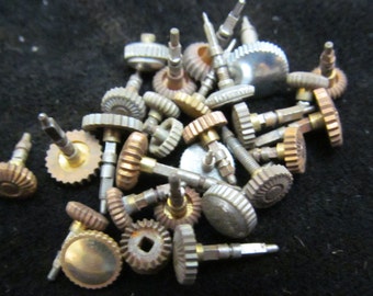 Destash Vial Watch Parts crowns Assemblage Industrial Altered Art Steampunk Charms IV 23