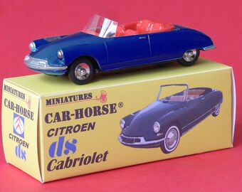 Citroen DS 19 convertible dark blue rim Dinky car-Horse