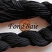 FIL Echeveau 22m nylon tressé 1mm NOIR DIY création bracelet shamballa