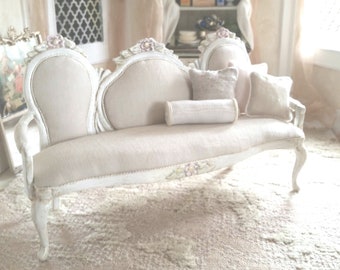 Shabby Chic 1:12 scale Sofa