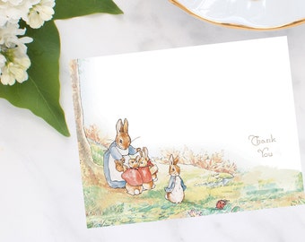 Personalized, stationery,Peter Rabbit Thank You Note Cards