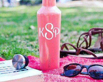 Vinyl Monogram Decal - Monogram Sticker, Corkcicle Monogram, Yeti Monogram, Monogram for Yeti Cup, Monogram Car Decal, Corkcicle Decal
