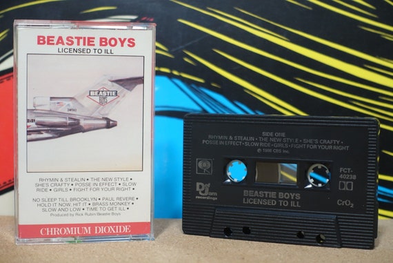 Licensed To Ill by Beastie Boys Vintage Cassette Tape