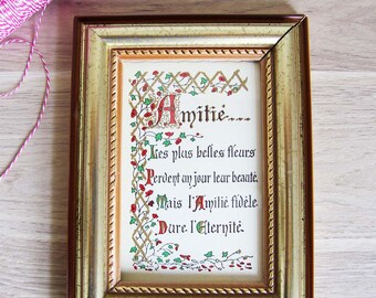 Vintage friendship frame