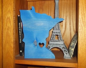 My heart's in MInneapolis Minnesota Handmade Wood Wall Hanging
