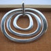 Silver Rings Pendant Ring Circle Necklace Pendants 55x60mm DZ469