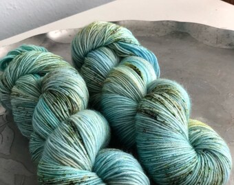 Tide Pools Hand Dyed Sock Yarn