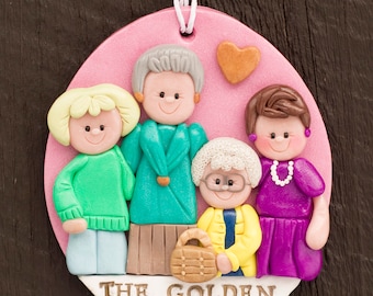 Golden Girls Fan Art Handmade Polymer Clay Ornament